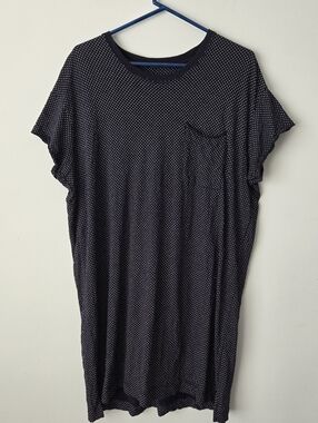 Polka Dot Cotton Oversized T-Shirt Dress ATM